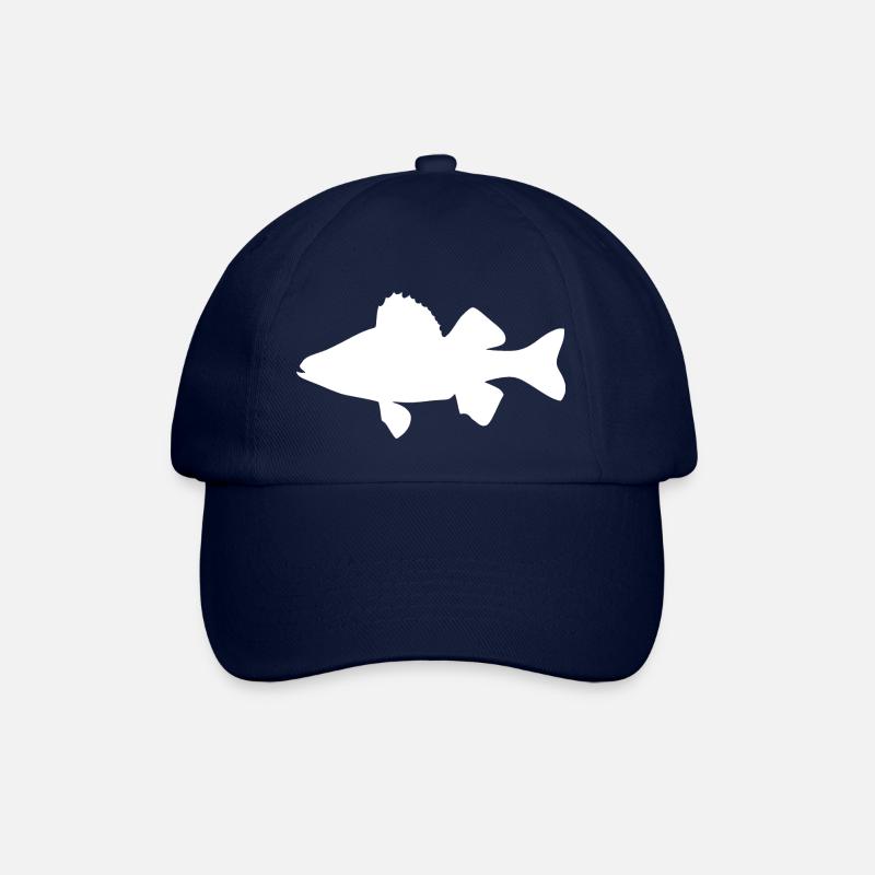 Barsch weiß - Baseballkappe - Blau/Blau