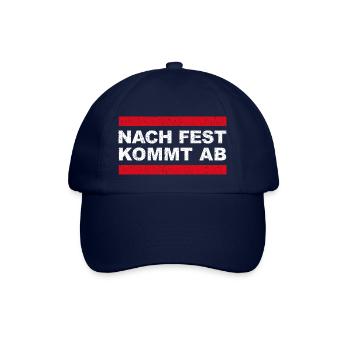 Nach Fest kommt ab! Lustiges Autoliebhaber Design - Baseballkappe - Blau/Blau - Vorne
