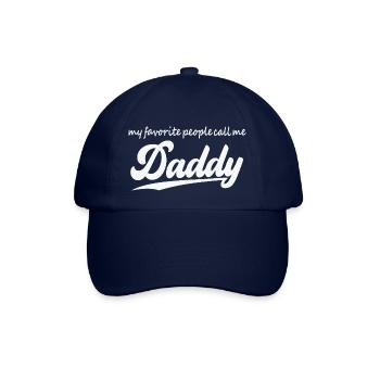 My favorite people call me Daddy Spruch Papa Vater - Baseball Cap - blue/blue - Front