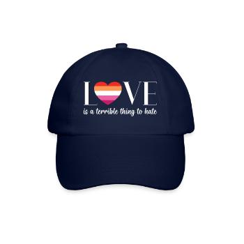 LGBT PrideMonth - Love is a terrible thing to hate - Baseball Cap - blue/blue - Front
