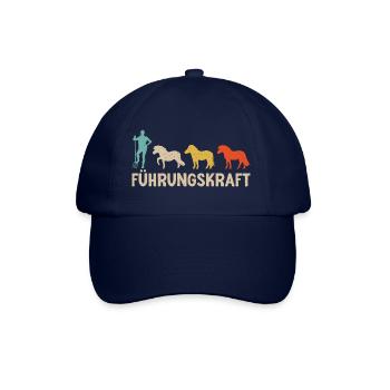 Shetland Pony Führungskraft Pferde Reitsport - Baseballkappe - Blau/Blau - Vorne