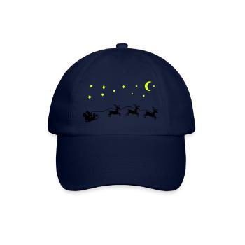 Traîneau de Noël du Père Noël - Casquette classique - bleu/bleu - Devant