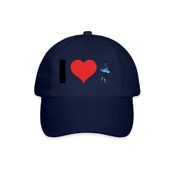 I love Skating - Figure Skationg Design - Baseball Cap - blue/blue - Front