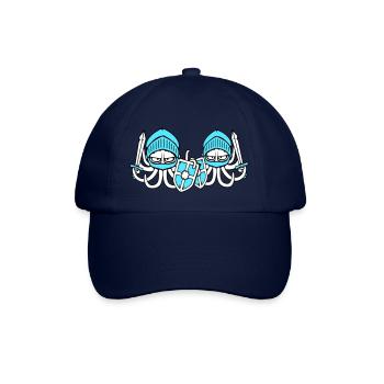 2 Octopus Knight Team Épée bouclier médiéval - Casquette classique - bleu/bleu - Devant