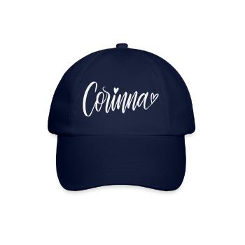 Corinna Écriture manuscrite avec cœur - Casquette classique - bleu/bleu - Devant