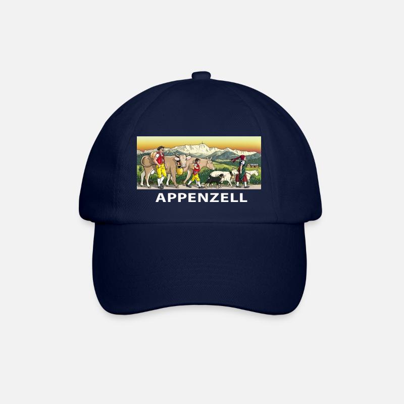 Appenzeller Motiv - Baseballkappe - Blau/Blau
