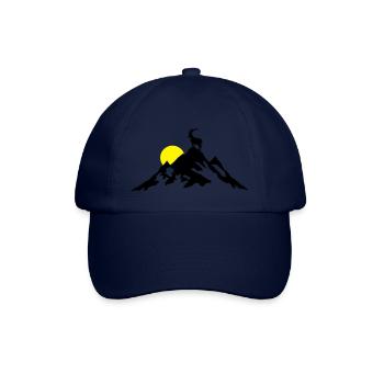 Mountain and Ibex at Sunrise - Casquette classique - bleu/bleu - Devant
