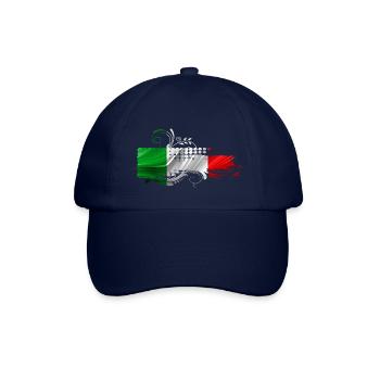 italy italian rome europe italia italija milan - Baseball Cap - blue/blue - Front