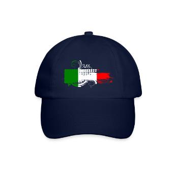italy italian rome europe italia italija milan - Baseball Cap - blue/blue - Front