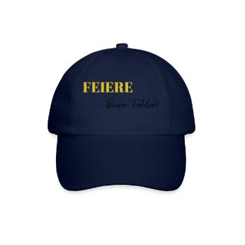 Feiere Deine Fehler - Baseballkappe - Blau/Blau - Vorne