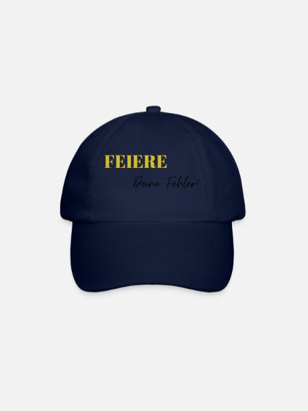 Feiere Deine Fehler - Baseballkappe - Blau/Blau