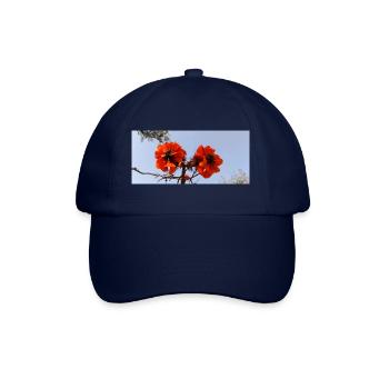 Kanarische Blumen - Baseballkappe - Blau/Blau - Vorne