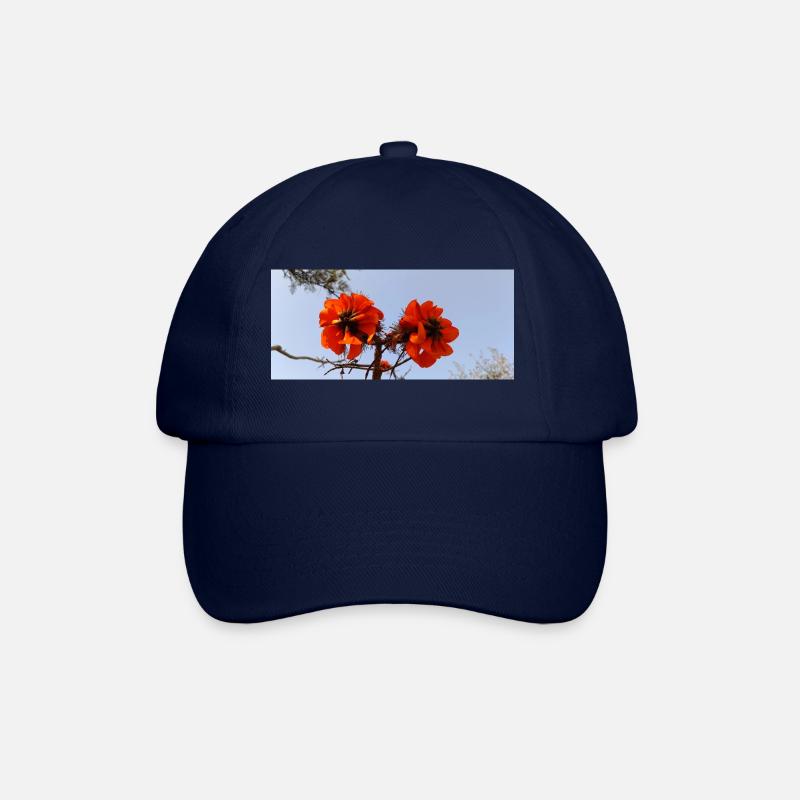 Kanarische Blumen - Baseballkappe - Blau/Blau