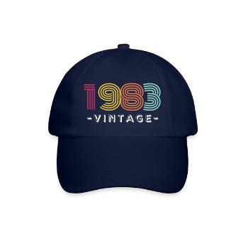 Né en 1983 - Casquette classique - bleu/bleu - Devant