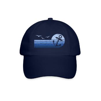 Nautical Boat Anchor Sailor Sailing - Baseball Cap - blue/blue - Front