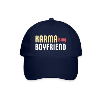KARMA IS MY BOYFRIEND - Baseball Cap - blue/blue - Front
