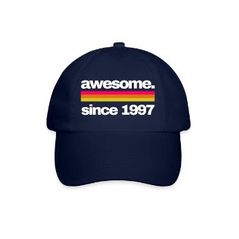 awesome since 1997 - Baseballkappe - Blau/Blau - Vorne