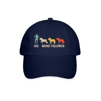 Shetland Pony Meine Follower Pferde Reitsport - Baseballkappe - Blau/Blau - Vorne