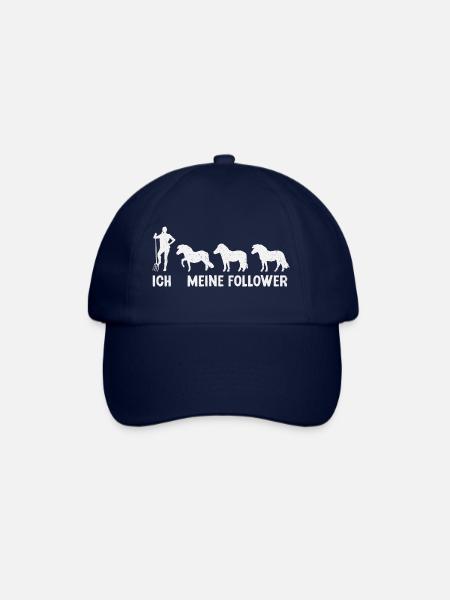 Shetland Pony Meine Follower Pferde Reitsport - Baseballkappe - Blau/Blau