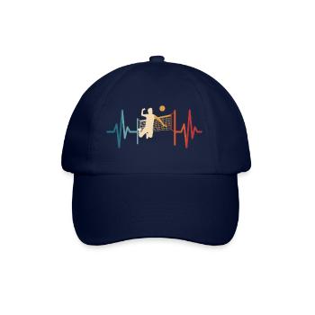 Volleyball Heartbeat Volleyball Player - Baseball Cap - blue/blue - Front