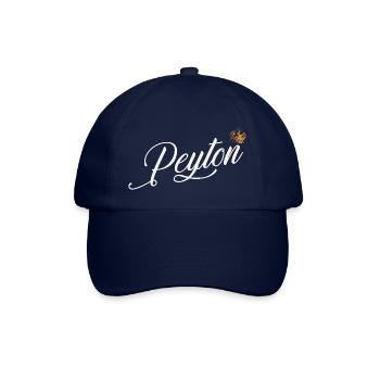 Peyton Name für Frauen Kinder Kleinkinder - Peyton Leisten - Baseballkappe - Blau/Blau - Vorne