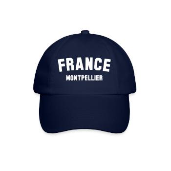 Montpellier, France - Casquette classique - bleu/bleu - Devant