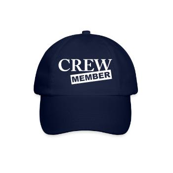 Gruppen Mitglied Crew Member Geburtstag Geschenk - Baseballkappe - Blau/Blau - Vorne
