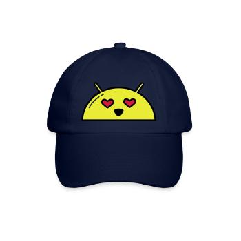 Love Alien Face Emoticon - Baseball Cap - blue/blue - Front
