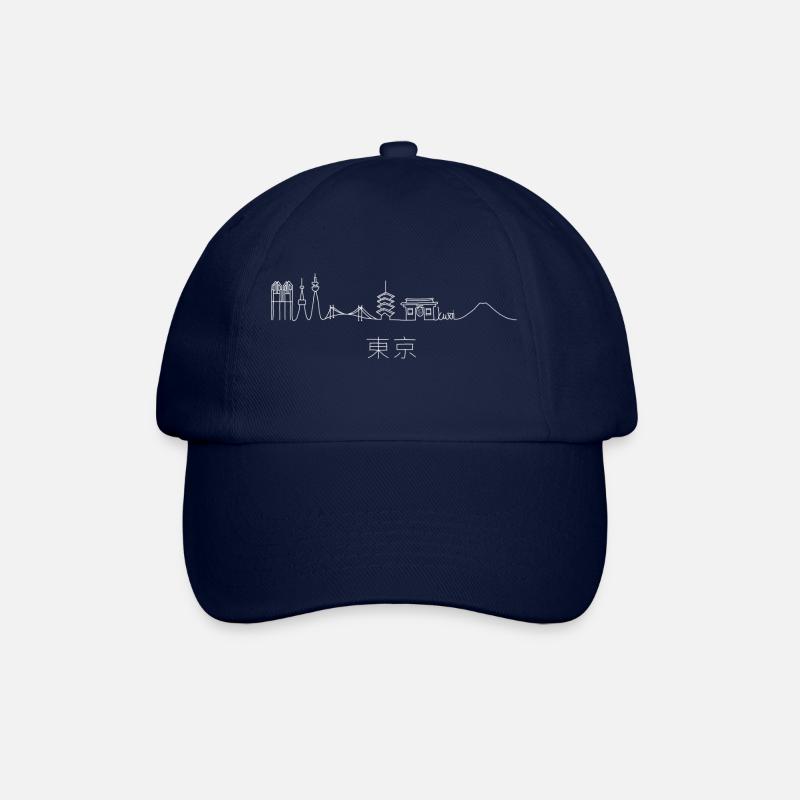 Tokio Japan Skyline - Baseballkappe - Blau/Blau