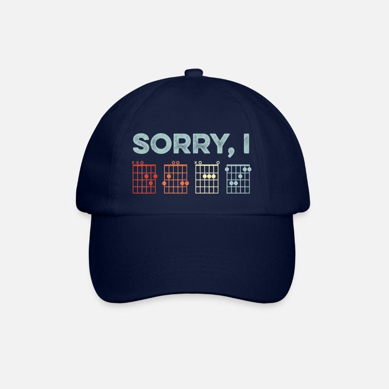 Sorry I DGAF Hidden Message Guitar Chords Music - Baseball Cap - blue/blue