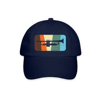 trompete - Baseballkappe - Blau/Blau - Vorne