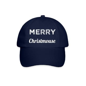 awkward don't worry christmas quote animated film - Baseball Cap - blue/blue - Front