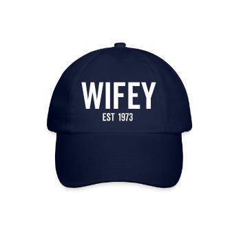 Wifey Est 1973 - Casquette classique - bleu/bleu - Devant