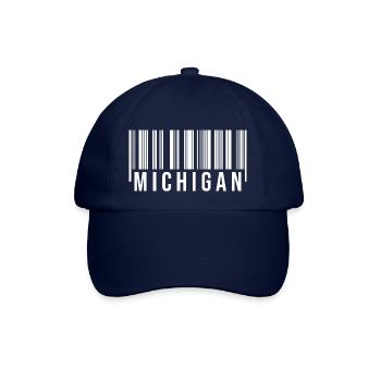 Michigan Barcode - Baseballkappe - Blau/Blau - Vorne