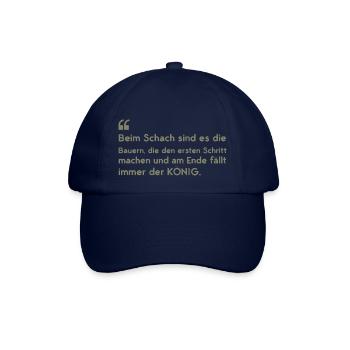 Funny sayings farmer vs. King - Baseball Cap - blue/blue - Front
