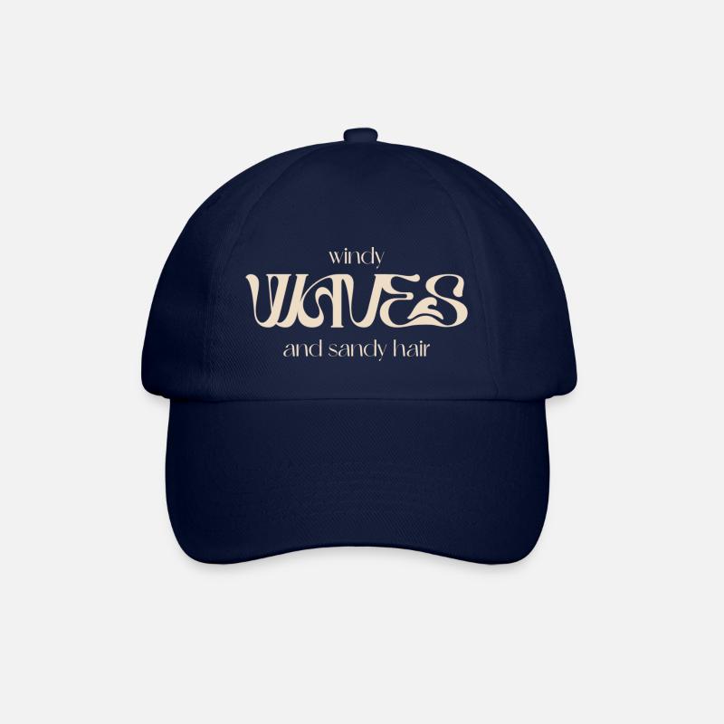 windy waves - Baseballkappe - Blau/Blau