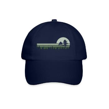 Wald Natur Wildnis Bäume Naturliebhaber - Baseballkappe - Blau/Blau - Vorne