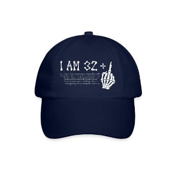 I Am 32 Plus Middle Finger - 33rd Birthday - Baseball Cap - blue/blue - Front