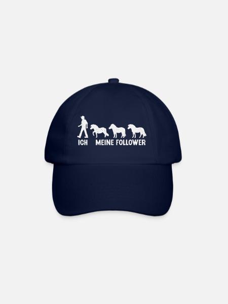 Shetland Pony Meine Follower Pferde Reitsport - Baseballkappe - Blau/Blau