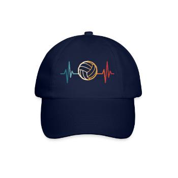 Volleyball Heartbeat Volleyball Player - Baseball Cap - blue/blue - Front