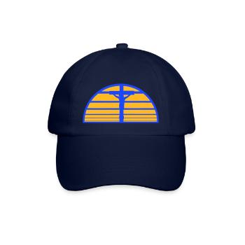 Jesus Christ God Faith Cross Praying Christians - Baseball Cap - blue/blue - Front
