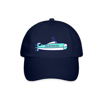 U-Boot Unterseeboot Tauchgang Tauchboot Kapitän - Baseballkappe - Blau/Blau - Vorne