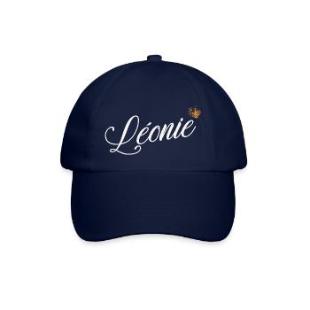 Leonie Name für Frauen Kinder Kleinkinder - Leonie Last - Baseballkappe - Blau/Blau - Vorne