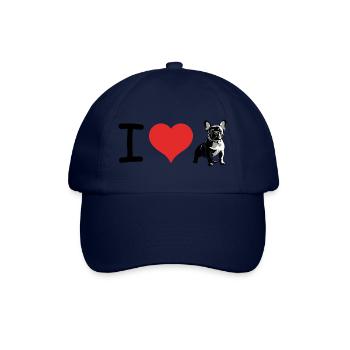 J’adore le bouledogue français - Pet Design - Casquette classique - bleu/bleu - Devant