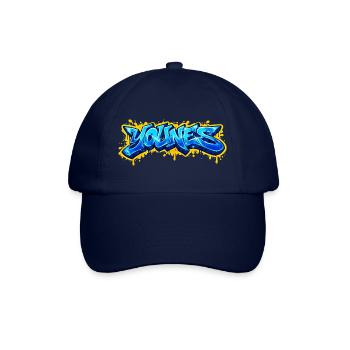 YOUNES GRAFFITI NAME FOR PERFECT GIFT PRINTABLE - Baseball Cap - blue/blue - Front