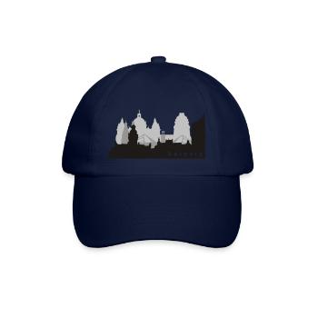 Leipzig Skyline - Baseballkappe - Blau/Blau - Vorne