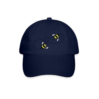bees in love - Baseball Cap - blue/blue - Front