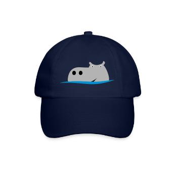 Nilpferd - Baseballkappe - Blau/Blau - Vorne