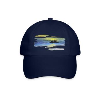 Castle, sunset, gift idea, pastel - Baseball Cap - blue/blue - Front