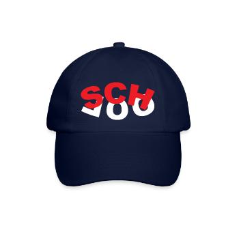 Minimalismus Schule - Baseballkappe - Blau/Blau - Vorne
